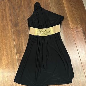 Asymmetrical one shoulder dress